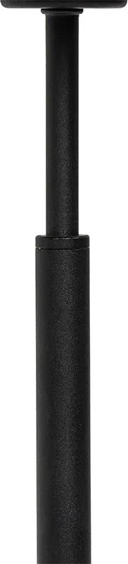 Nowoczesna lampa stołowa z abażurem z tkaniny czarna ze złotem - VT 1