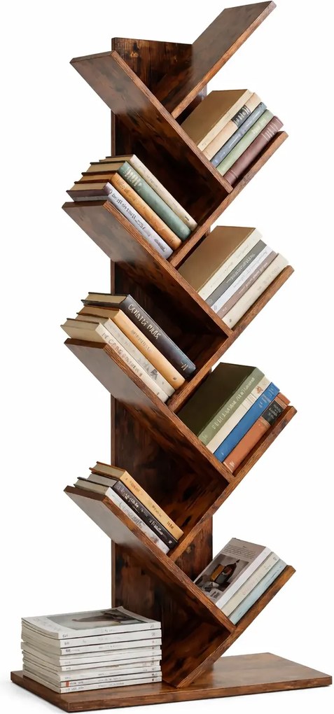 Brązowy Industrialny Regał Drzewko 80X35X100 G5-B93