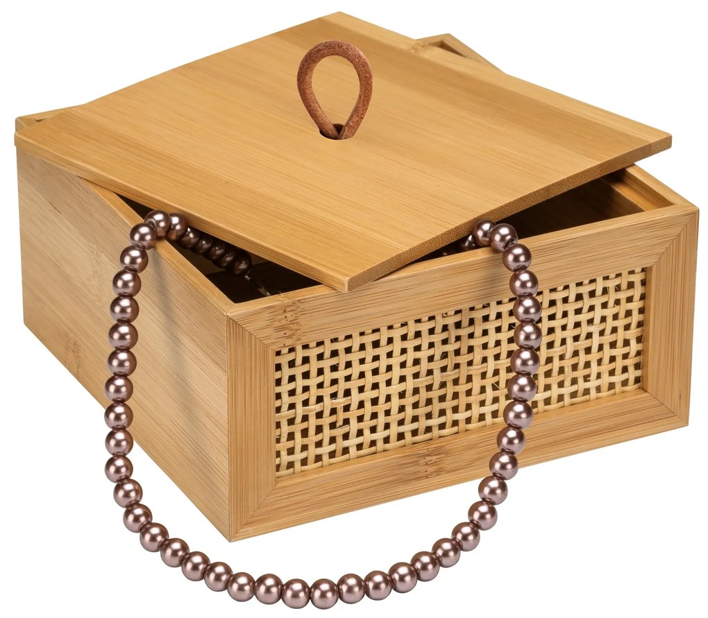Pojemnik na kosmetyki ALLEGRE BAMBOO, 15 x 7 x 15 cm, WENKO