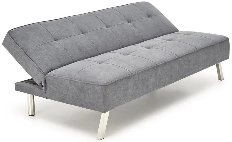 Popielata 3-osobowa sofa rozkładana - Onil