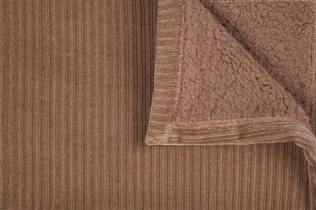 Pluszowy koc z barankiem, CLAYTON, 130 × 160 cm