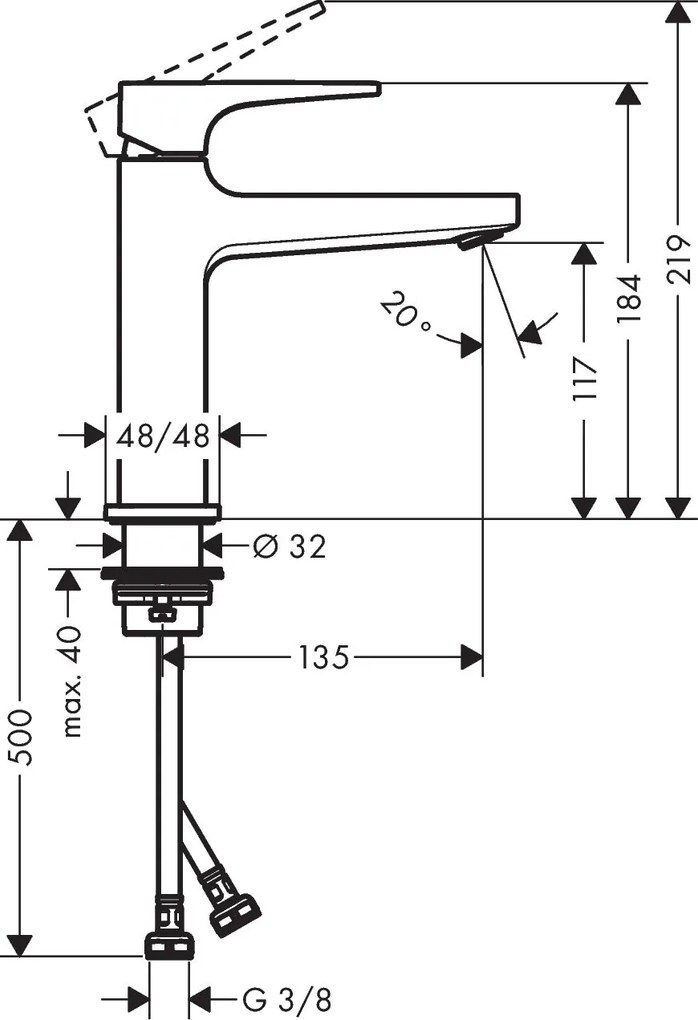 hansgrohe Metropol 110 Waschtischarmatur