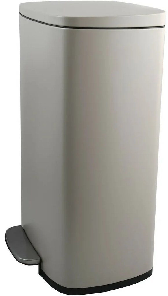 Spirella Kosz na śmieci z pedałem soft-close Akira 50 l, matowy szaro-brązowy, 50 l