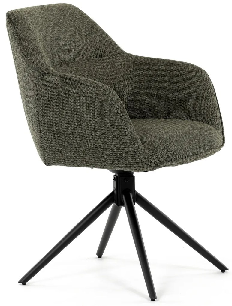 Zestaw krzeseł obiadowych z mechanizmem zwrotnymHC-536 GRN2, 2 szt.