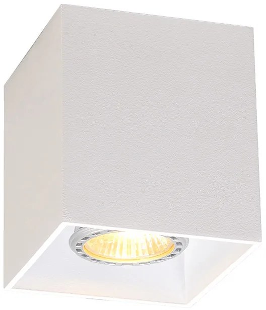 Nowoczesny reflektor biały - Qubo 1