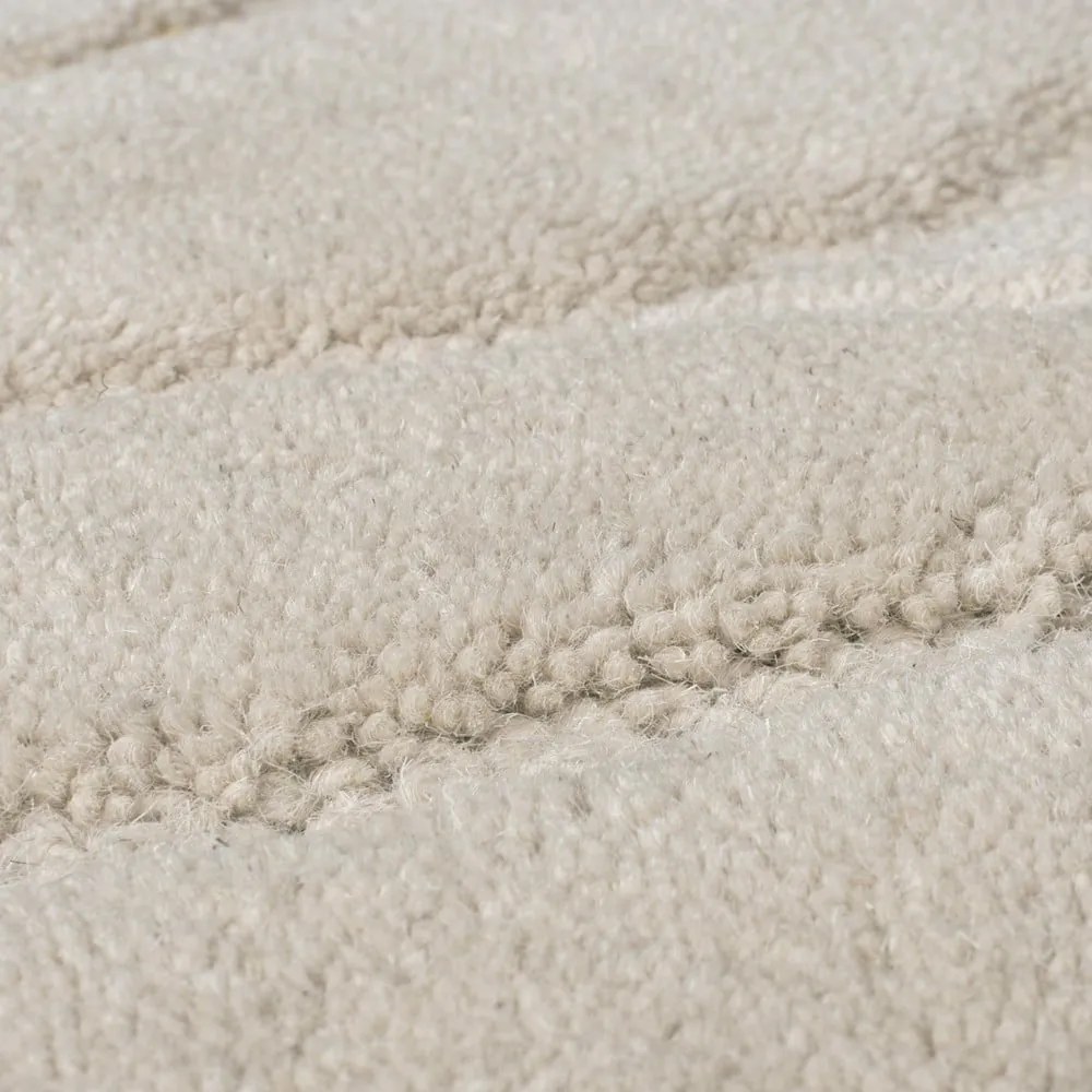 Kremowy wełniany chodnik tkany ręcznie 60x230 cm Mesmerise Natural – Flair Rugs