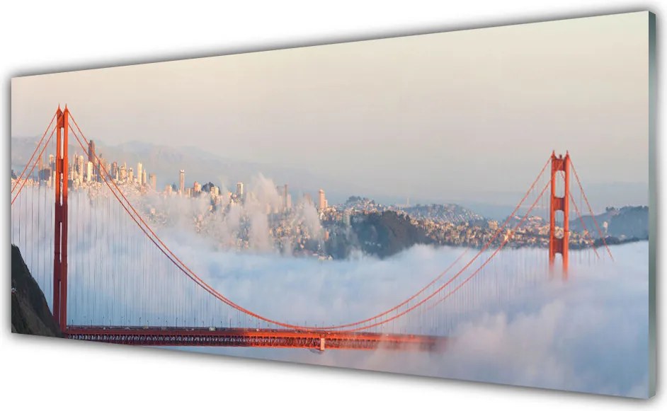 Panel Szklany Most nad Oceanem Chmur