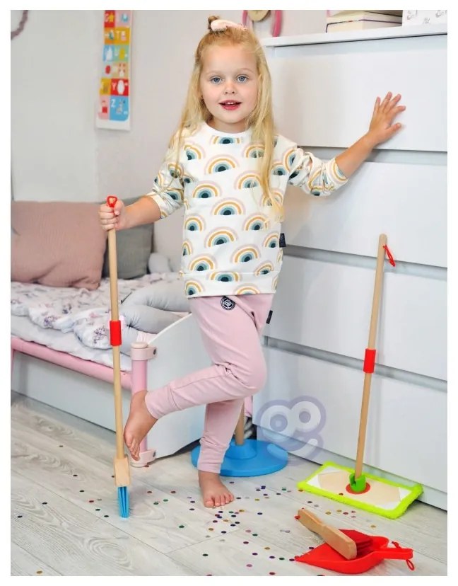 Tooky toy drewniany zestaw do sprzątania dla dzieci 6 el.