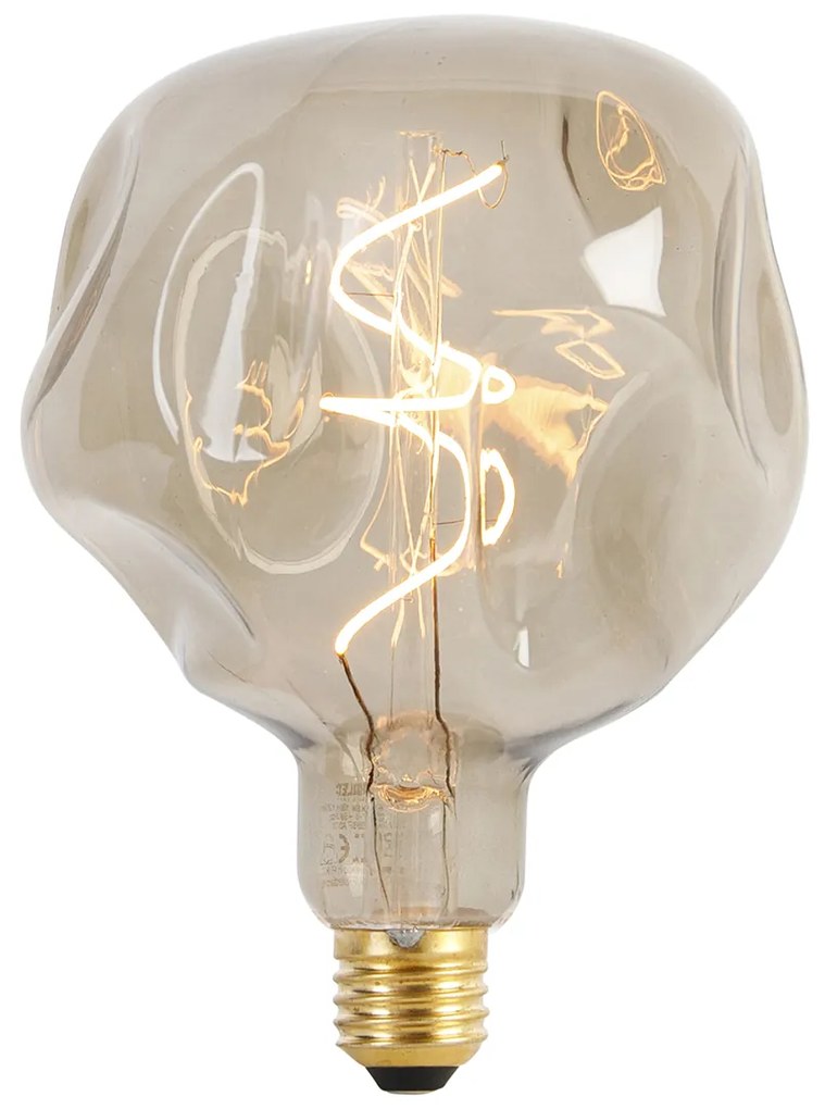Żarówka LED E27 ściemnialna G125 brązowa 4W 120lm 1800K