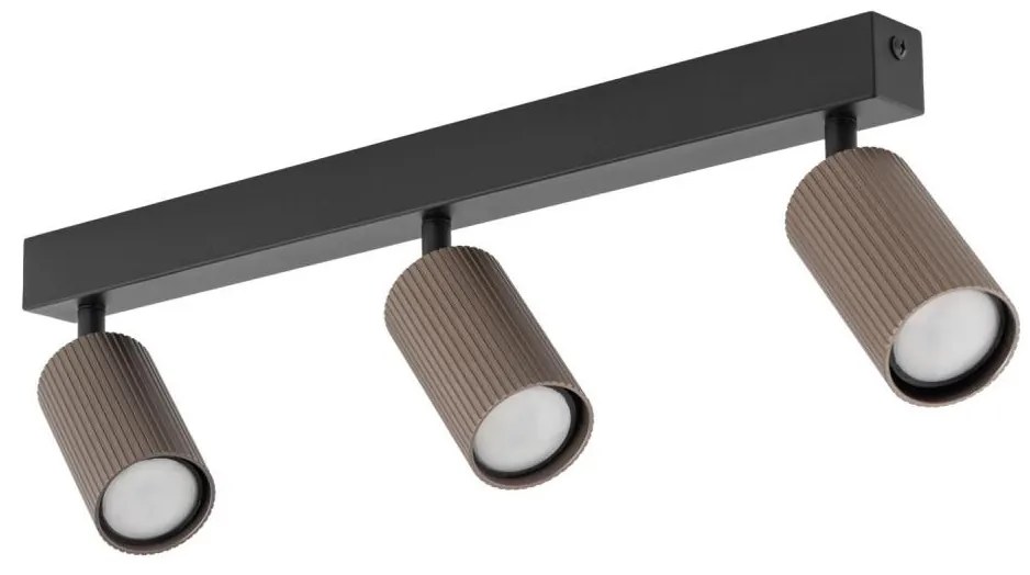 Oprawa punktowa TUNE 3xGU10/10W/230V czarna/brązowa