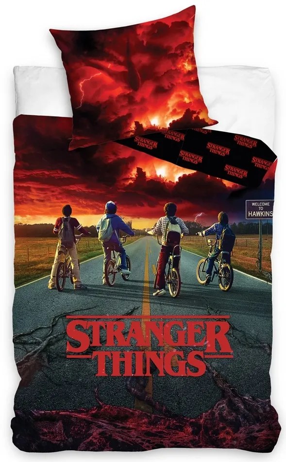 Bawełniana pościel Stranger Things Storm Guards,140 x 200 cm, 70 x 90 cm