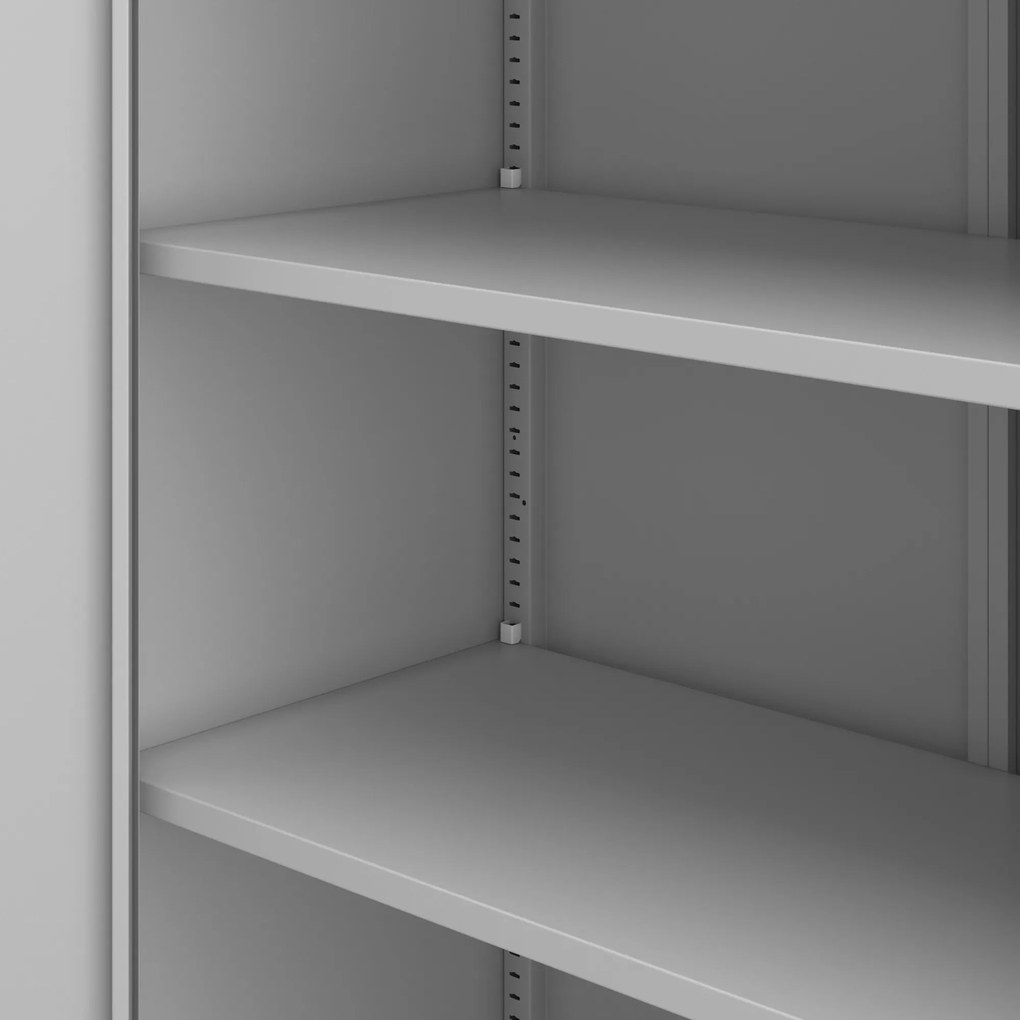 Szafa biurowa na dokumenty z 4 półkami szara, 1750x800x400 mm: JAN Compact