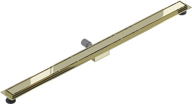 Mexen Flat M13 odpływ liniowy 2w1 140 cm, złoty - 1510140