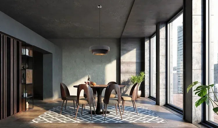 Welurowa lampa wisząca z potrójnym kloszem - S447 F9-Z01