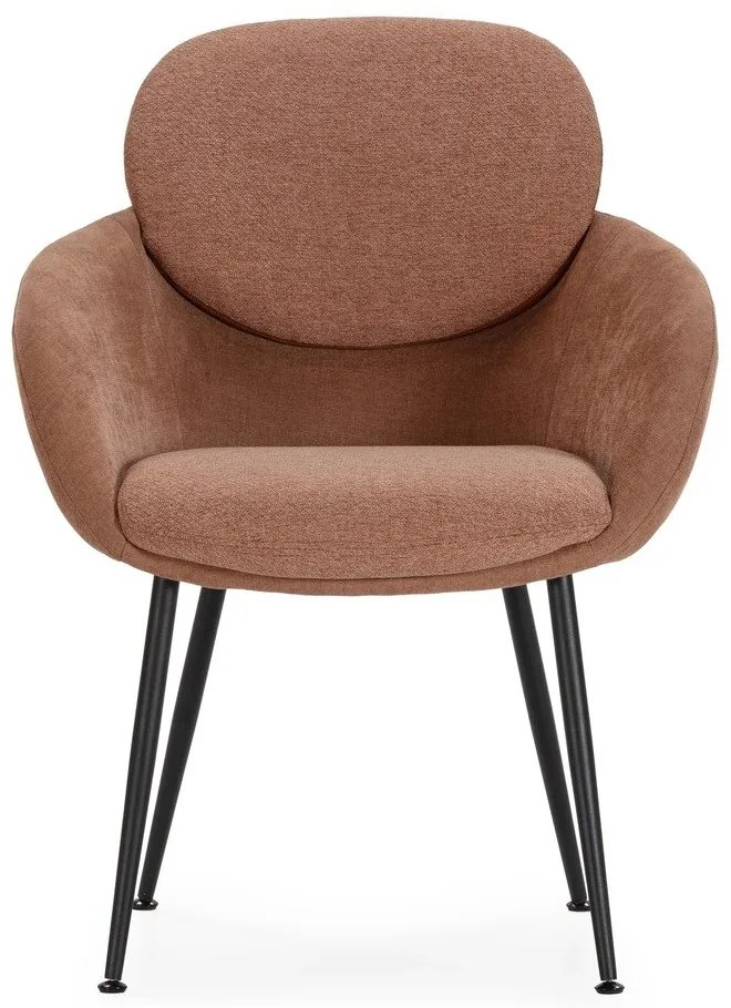 Fotel w kolorze terakoty Nure – MOME