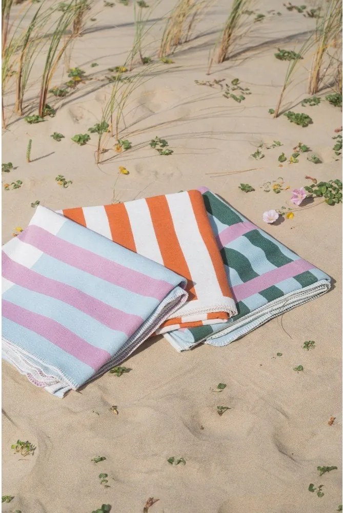 Zielono-różowy koc 160x200 cm Onu – noo.ma