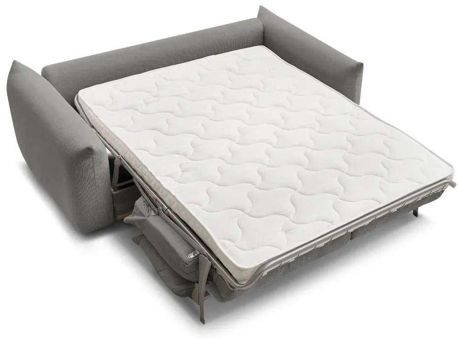 Szara rozkładana sofa 214 cm Ernest – Bobochic Paris