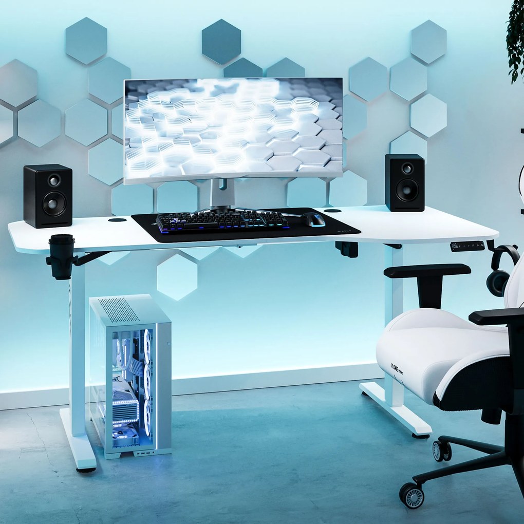 Biurko z regulacją wysokości DIABLO X-TENSIO 1600 białe