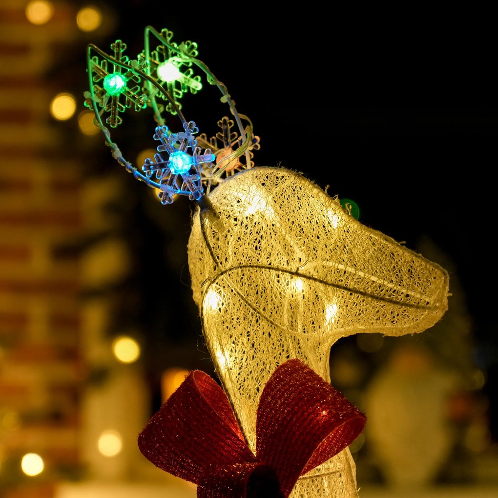 Outsunny Renifer LED — dekoracja świąteczna