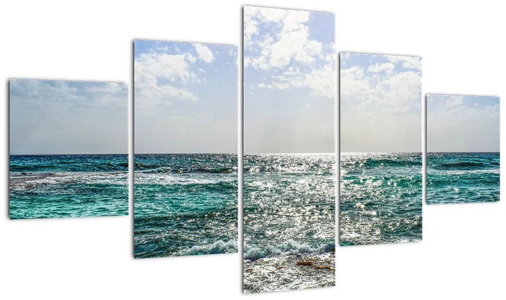 Obraz powierzchni morza (125x70 cm)