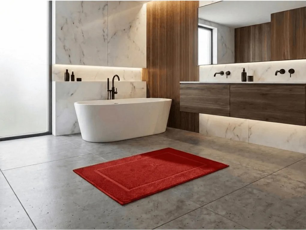 Mata łazienkowa Comfort czerwona 750g/m2