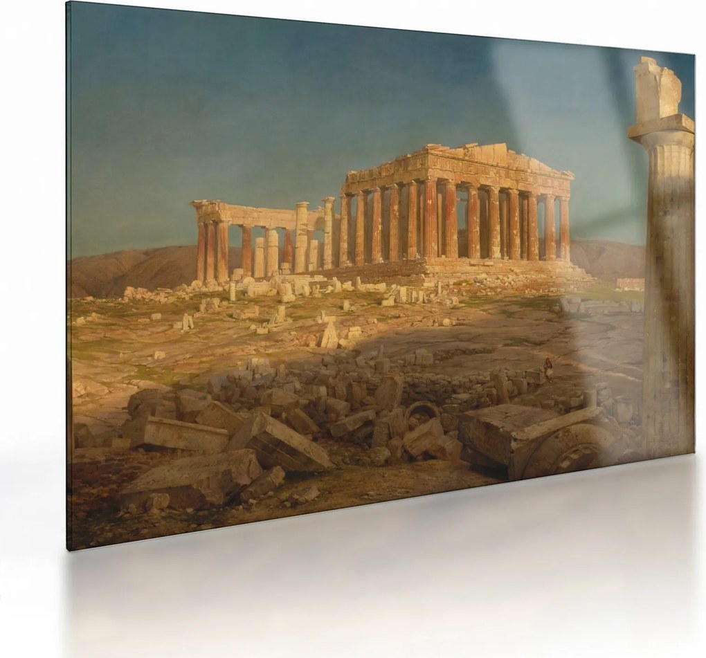 Obraz na szkle - Frederic Edwin Church, The Parthenon, reprodukcje (70x50 cm)