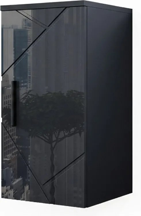 Szafka łazienkowa antracyt wysoki połysk 30x24x59 irma