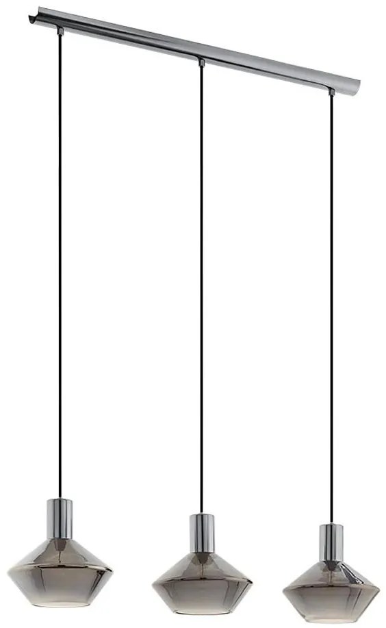 Eglo 97424 - Żyrandol na lince PONZANO 3xE27/60W/230V
