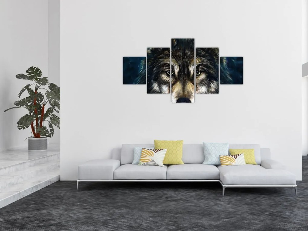 Obraz - Wilk (125x70 cm)