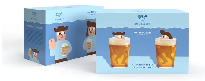 Szklanki zestaw 2 szt. do piwa 400 ml Mikkeller – Holmegaard