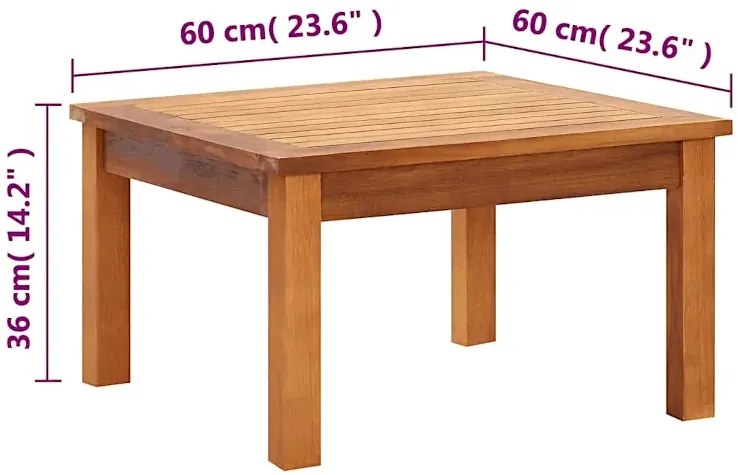 Ogrodowy stolik kawowy - Egle 3X