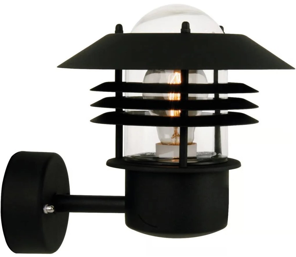 Nordlux - Zewnętrzna oprawa ścienna VEJERS 1xE27/60W/230V IP54 czarna