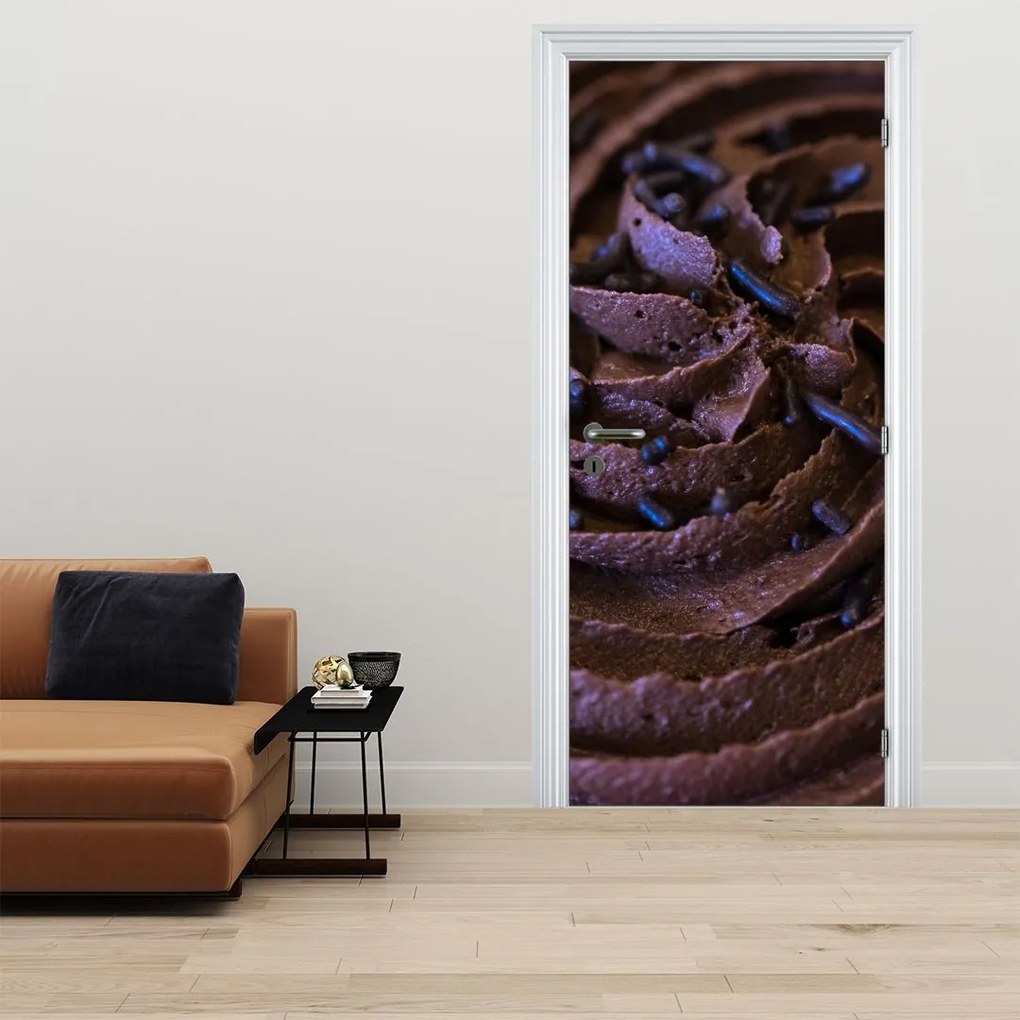 Fototapeta na drzwi - Czekoladowy cupcake (95x205cm)