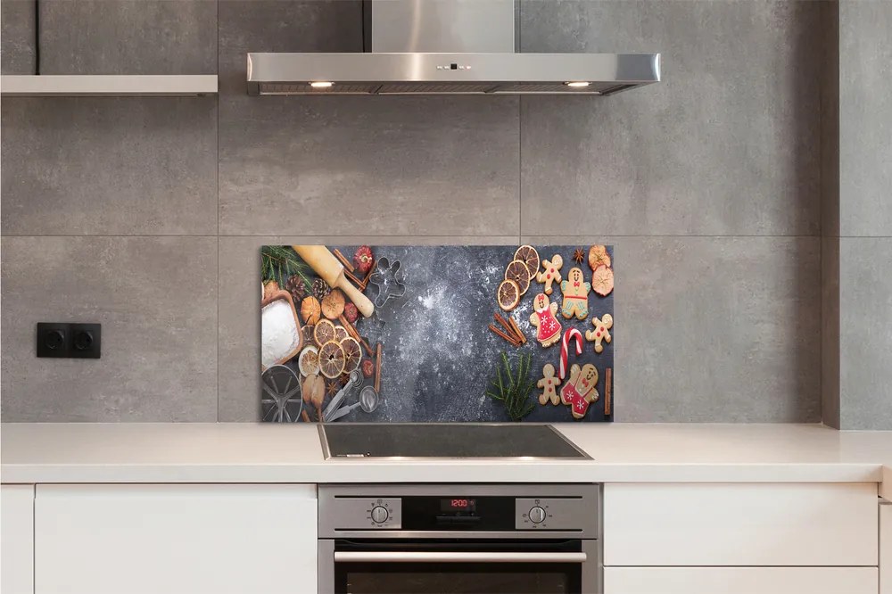 Szklany Panel Świąteczne Wypieki w Mące