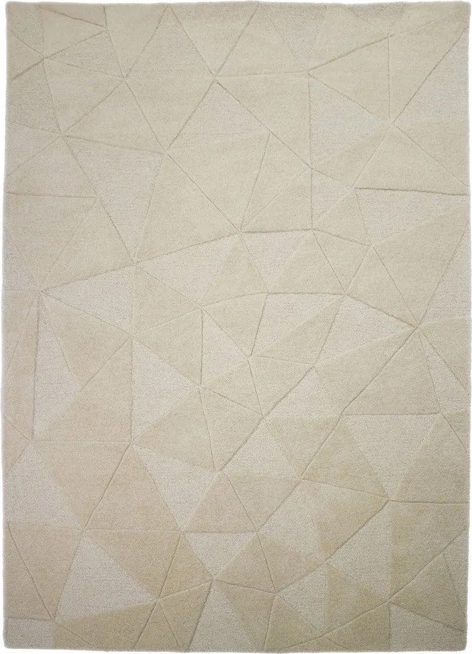Beżowy wełniany dywan tkany ręcznie 120x170 cm Shard – Flair Rugs
