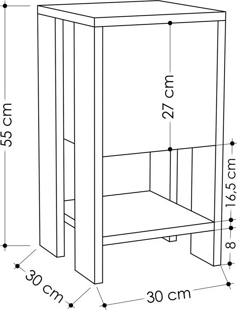 Szafka nocna Ema Carrara Marble