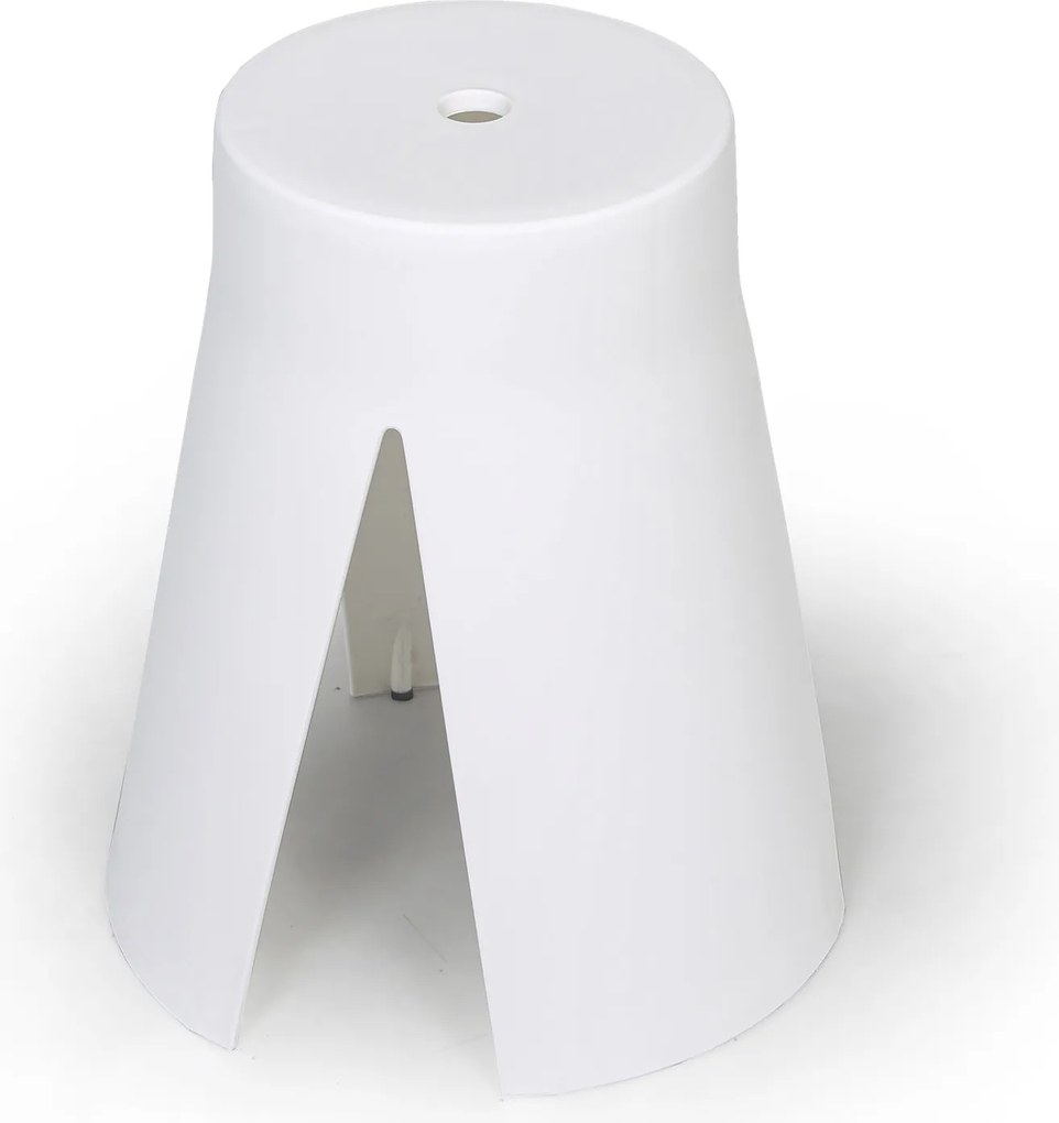 Plastikowy stołek RIKO, biały