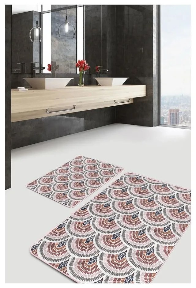 Aksamitne dywaniki łazienkowe zestaw 2 szt. 60x100 cm – Mila Home