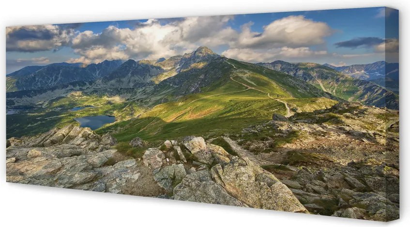 Fotoobraz na płótnie Góry i Jezioro