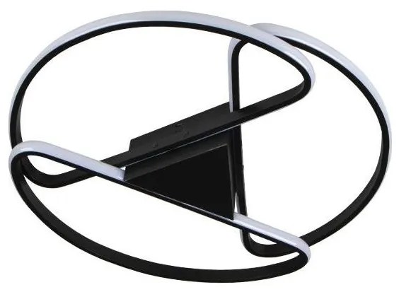 LED 75W 230V 3000-6500K czarna lampa sufitowa ściemnialna + DO