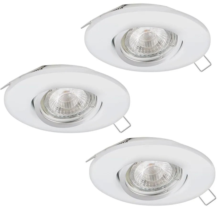 Eglo 95895 - ZESTAW 3x LED Oprawa wpuszczana PENETO 1 1xGU10-LED/3W/230V