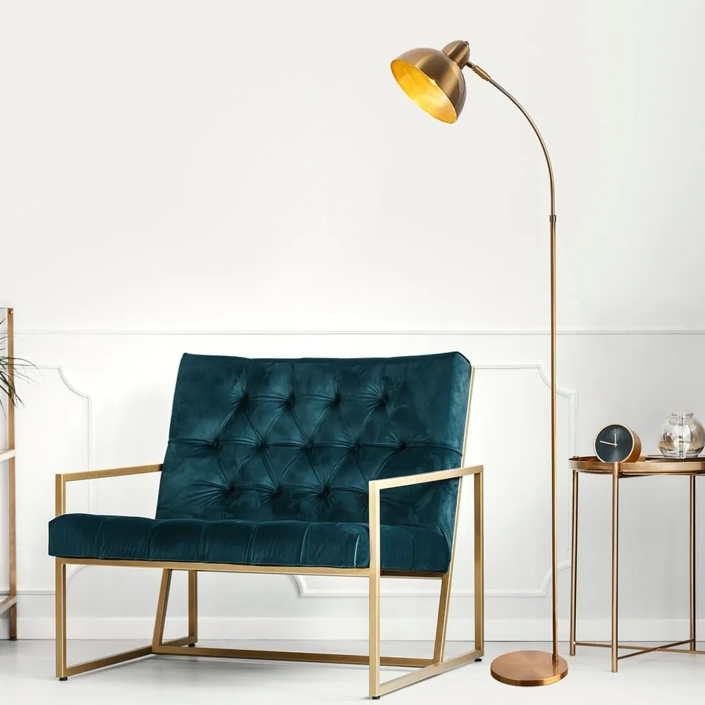Lampa stojąca z metalowym kloszem (wysokość 162 cm) Varzan – Opviq lights