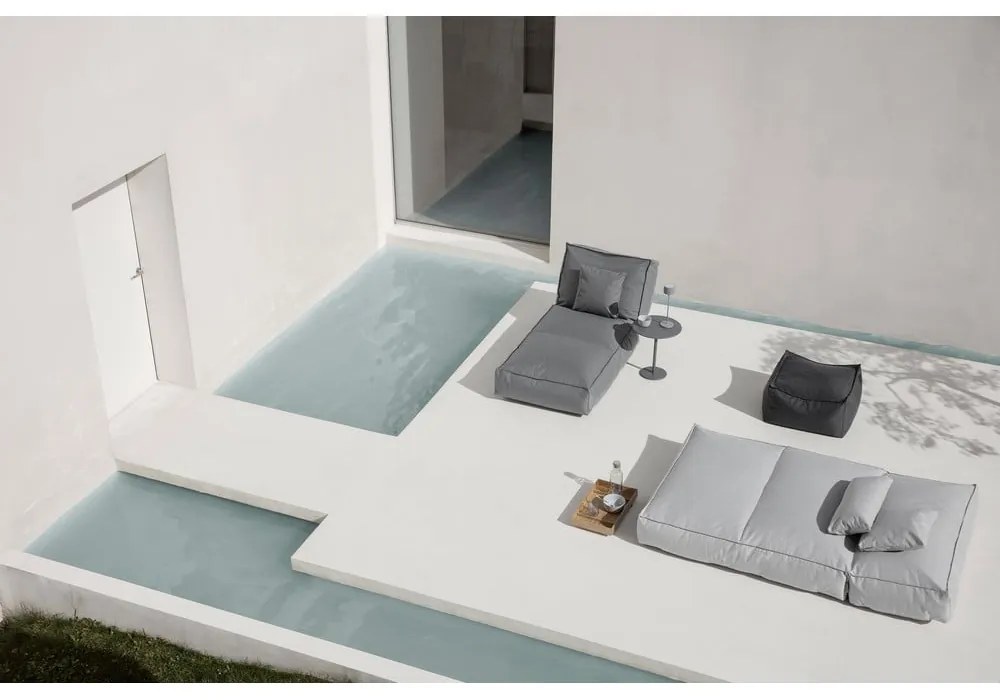 Ciemnoszary puf ogrodowy Blomus Coal