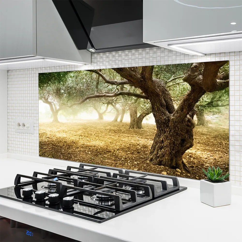 Panel nad blat kuchenny Samotne Drzewo Na Polanie