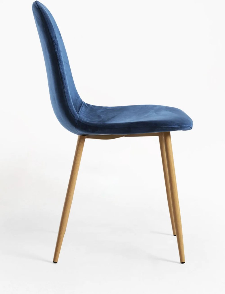 Zestaw 4 Krzese Teok Aksamitne