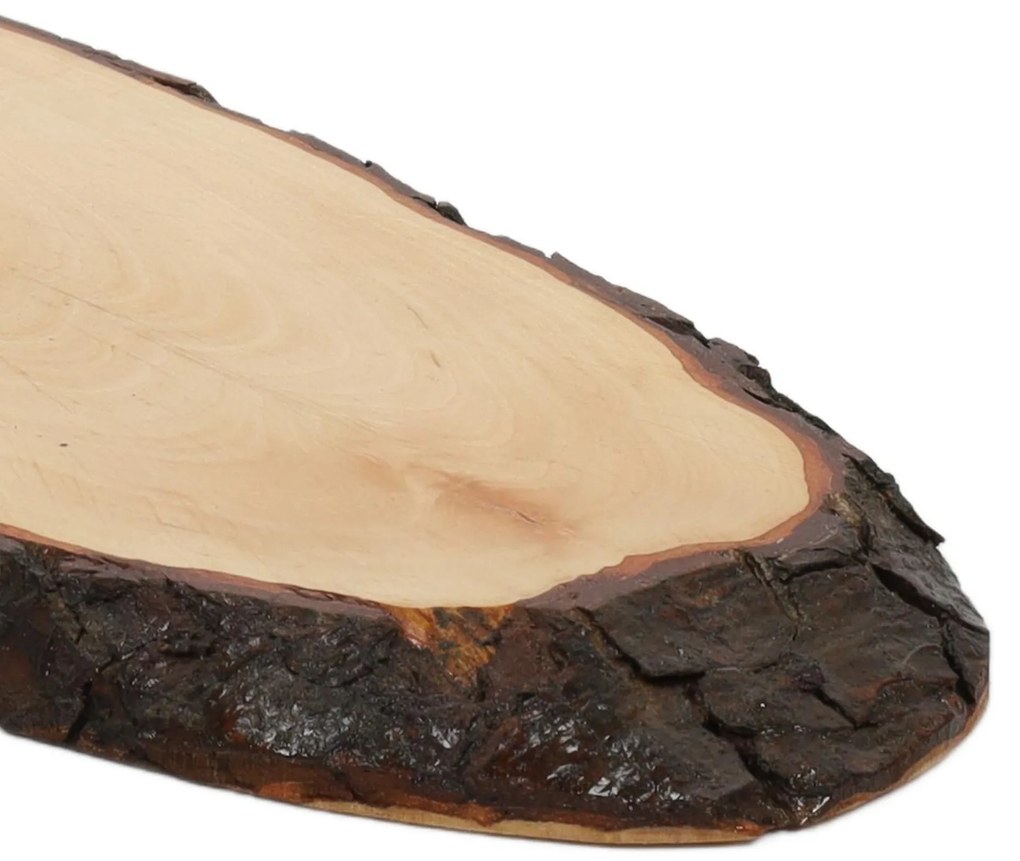 Ozdobna duża deska do serwowania potraw z olchy, deska dekoracyjna, deska kuchenna, półmisek, akcesoria kuchenne, 35 cm, KESPER