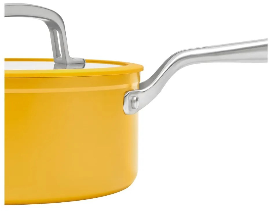 Garnek aluminiowy z pokrywką/z nieprzywierającą powierzchnią odpowiedni na indukcję 2,4 l Meda 3.0 – FABINI