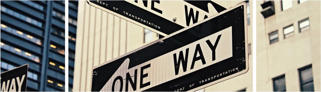Obraz - New York ONE WAY (170x50 cm)