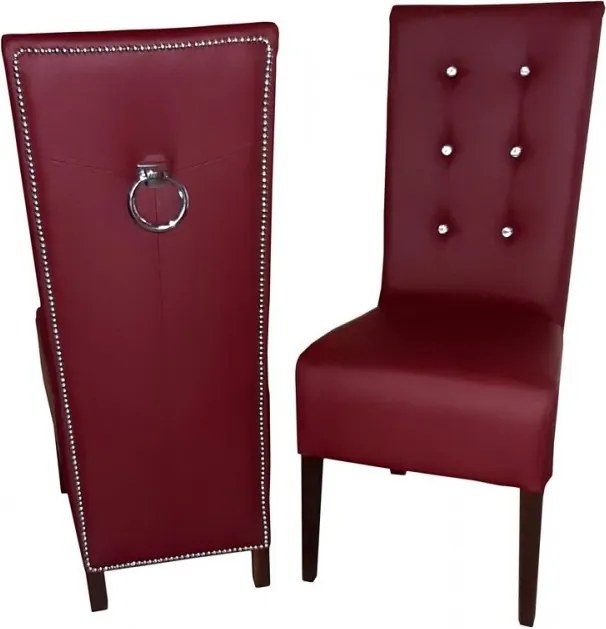 Krzesło nowoczesne do jadalni pikowane oparcie wygodne siedzisko