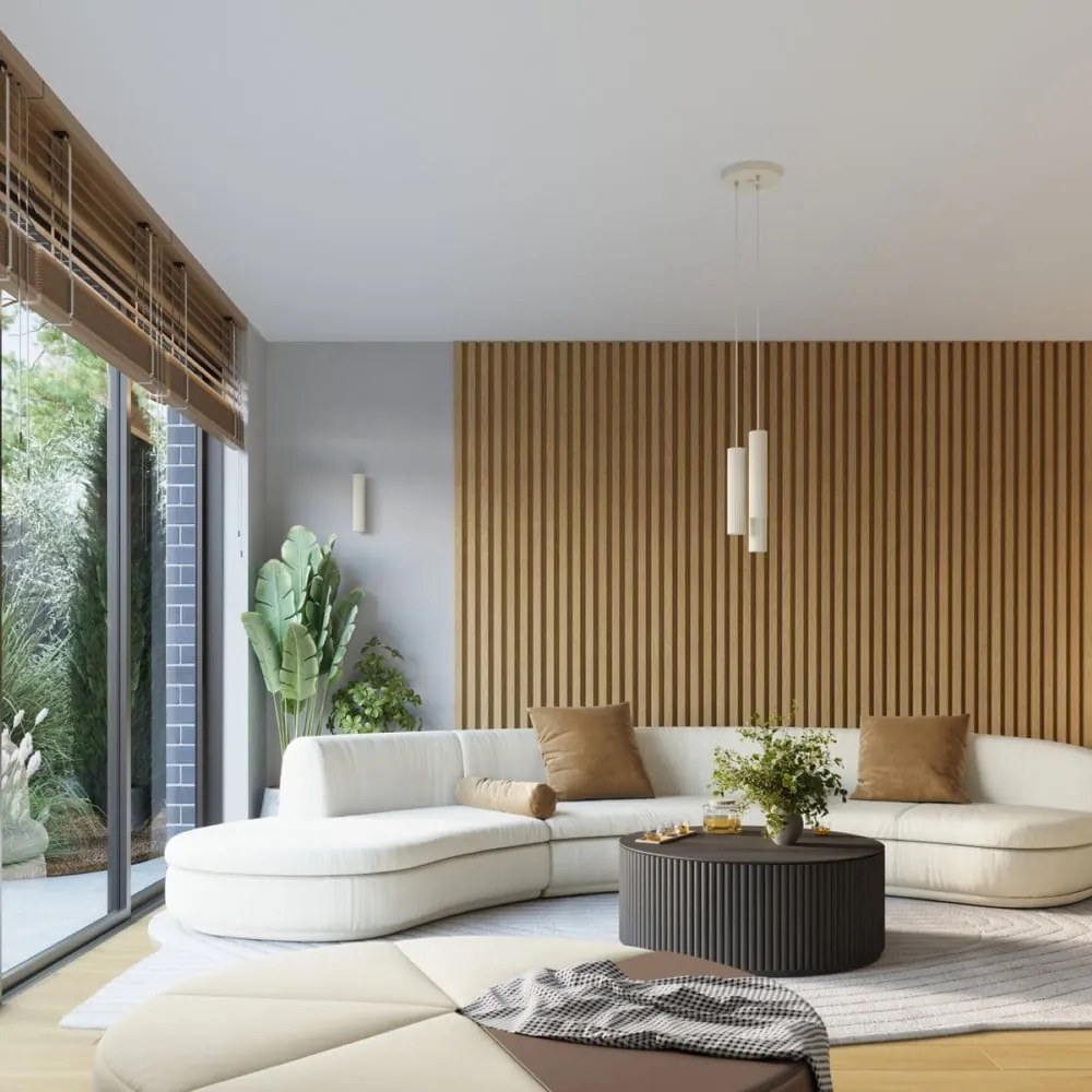 Kremowa lampa wisząca ø 19,5 cm Gleam – Sollux